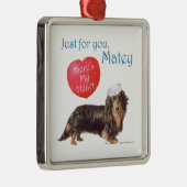 Ornement Carré Argenté Valentine (Droite)