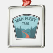 Ornement Carré Argenté Van Fleet Trail Floride (Gauche)