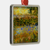 Ornement Carré Argenté Van Gogh - Flowering Garden (Droite)
