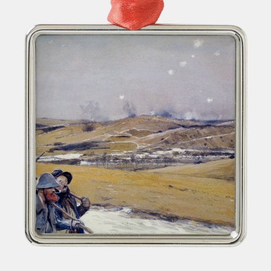 Ornement Carré Argenté Verdun, 1916 (Devant)