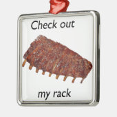 Ornement Carré Argenté vérifiez mon support (Gauche)