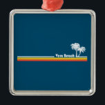 Ornement Carré Argenté Vero Beach Florida<br><div class="desc">If you're dreaming of a Florida beach vacation that offers ample opportunities to immerse yourself in nature,  history and culture,  Vero Beach is the destination for you.</div>
