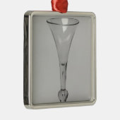 Ornement Carré Argenté Verre Kit-KAT (Droite)