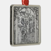 Ornement Carré Argenté Vidange des pots de chambre (Droite)