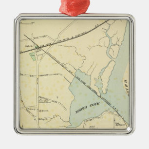 Ornement Carré Argenté Vieux Saybrook