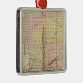 Ornement Carré Argenté Ville du Nébraska, Nébraska (Droite)