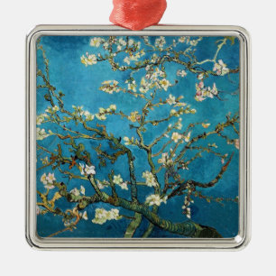 Ornement Carré Argenté Vincent van Gogh, Amandier en fleurs