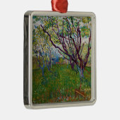 Ornement Carré Argenté Vincent van Gogh - Le verger en fleurs (Droite)