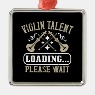 Ornement Carré Argenté Violon - Violon Talent Chargement