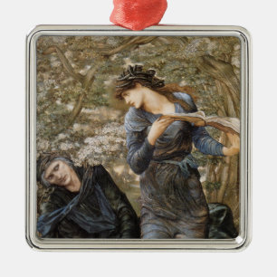 Ornement Carré Argenté Vivien's Beguiling of Merlin (Edward Burne-Jones)