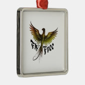 Ornement Carré Argenté Vol gratuit (Droite)