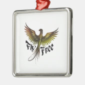 Ornement Carré Argenté Vol gratuit (Gauche)