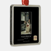 Ornement Carré Argenté Votre Prozac (Droite)