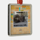 Ornement Carré Argenté Vous m'avez réveillé (Droite)