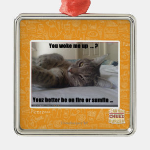 Ornement Carré Argenté Vous m'avez réveillé