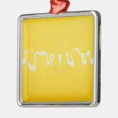 Ornement Carré Argenté Voyage jaune (Gauche)