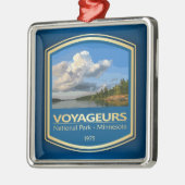 Ornement Carré Argenté Voyageurs NP (PF1) (Gauche)