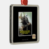 Ornement Carré Argenté Voyons si elle note (Droite)