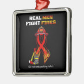 ORNEMENT CARRÉ ARGENTÉ VRAIS HOMMES COMBATTANTS (Gauche)