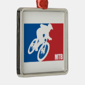 Ornement Carré Argenté VTT étoile (Droite)