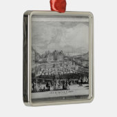 Ornement Carré Argenté Vue de Chateau de Meudon (Droite)