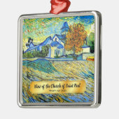 Ornement Carré Argenté Vue de l'église Saint-Paul (Gauche)