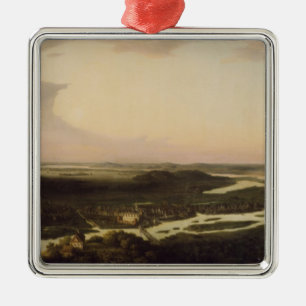 Ornement Carré Argenté Vue de Potsdam au XVIIème siècle, 1851