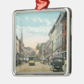 Ornement Carré Argenté Vue du sud de Wall Street (Gauche)