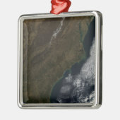 Ornement Carré Argenté Vue satellite du sud-est des États-Unis (Gauche)