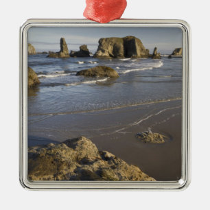 Ornement Carré Argenté Vues côtières, Bandon, Oregon