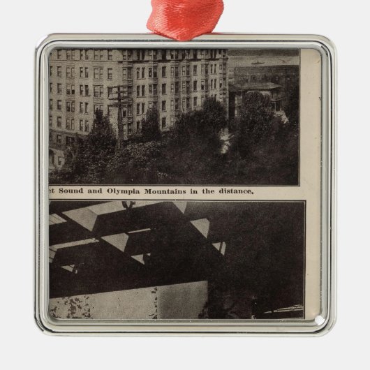 Ornement Carré Argenté Vues, Seattle (Devant)
