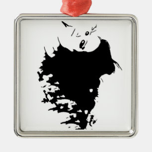 Ornement Carré Argenté Wicked Mane