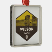 Ornement Carré Argenté Wilson State Park Kansas (Droite)