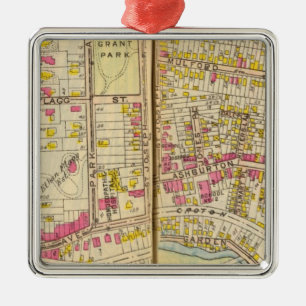 Ornement Carré Argenté Yonkers, New York 15