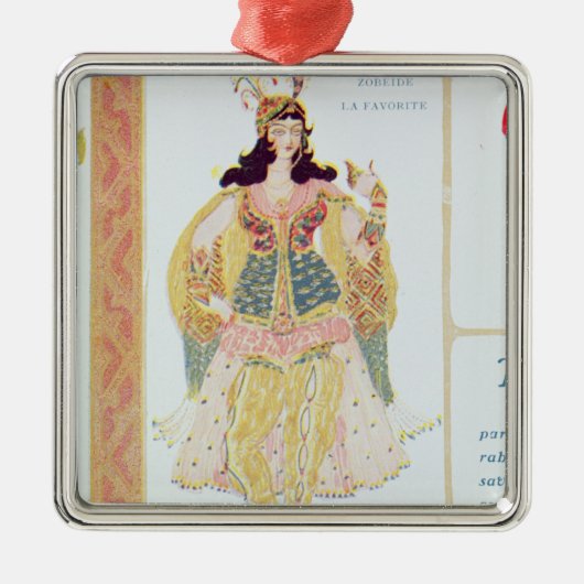 Ornement Carré Argenté Zobeide (Devant)