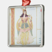 Ornement Carré Argenté Zobeide (Gauche)