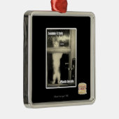 Ornement Carré Argenté Zombie Kitteh (Droite)