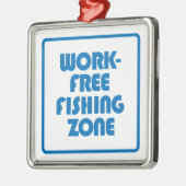 Ornement Carré Argenté Zone de pêche sans travail (Gauche)