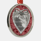 Ornement carré carré rond rouge (Droite)