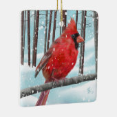 Ornement Carré du cardinal d'hiver (Droite)