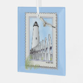 Ornement carré du phare d'Ocracoke (Avant gauche)