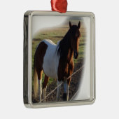 Ornement carré élégant en métal (Droite)