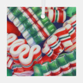 ORNEMENT Carré EN Verre RIBBON (Verso)