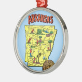 Ornement Carte Arkansas vintage (Gauche)