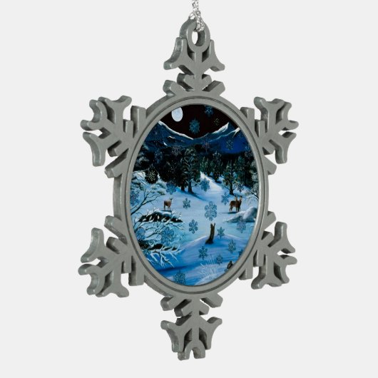 Ornement Cascade Snowflake (Gauche)