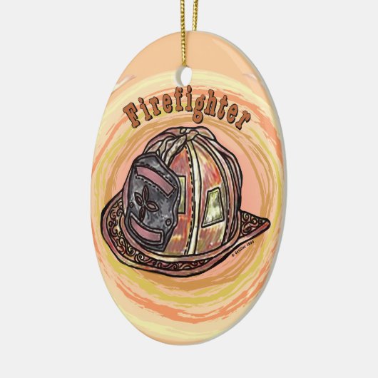 Ornement casque pompier (Gauche)