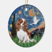 Ornement Cavalier King Charles Spaniel Blenheim (Gauche)