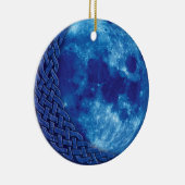 Ornement celtique de lune bleue (Droite)