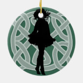 Ornement celtique vert de danseur (Dos)