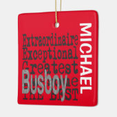 Ornement céramique Busboy Extraordinaire CUSTOM (Gauche)